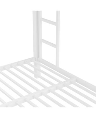  Metal Full XL over Queen Bunk Bed for Teens/Adults - Space-Saving, Noise Reduced, No Box Spring