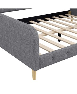 Queen Size Upholstered Daybed with 4 Support Legs