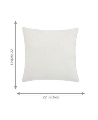 Aladdin Front and Back Solid Velvet Throw Pillow Covers, 22"x 22", Set of 2