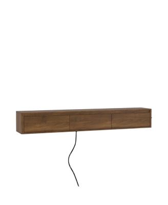 TV Stand with LED Lights & Power Outlet