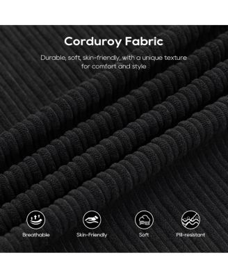 L-Shaped Sectional Couch with Memory Foam & Steel Frame - Convertible Sofa Bed