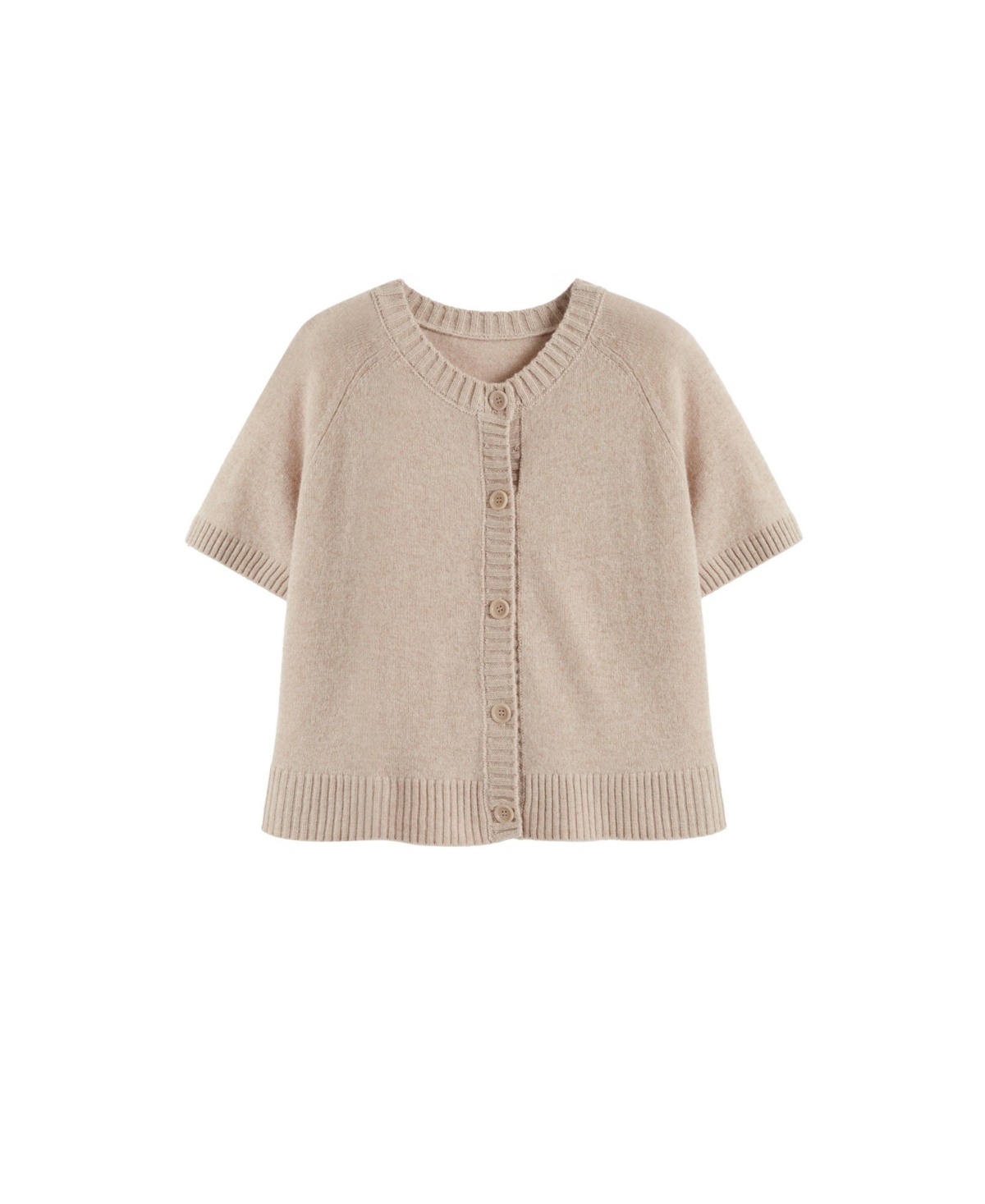 Chinti & Parker Women's Lightweight Wool-Cashmere Button-Front Tee