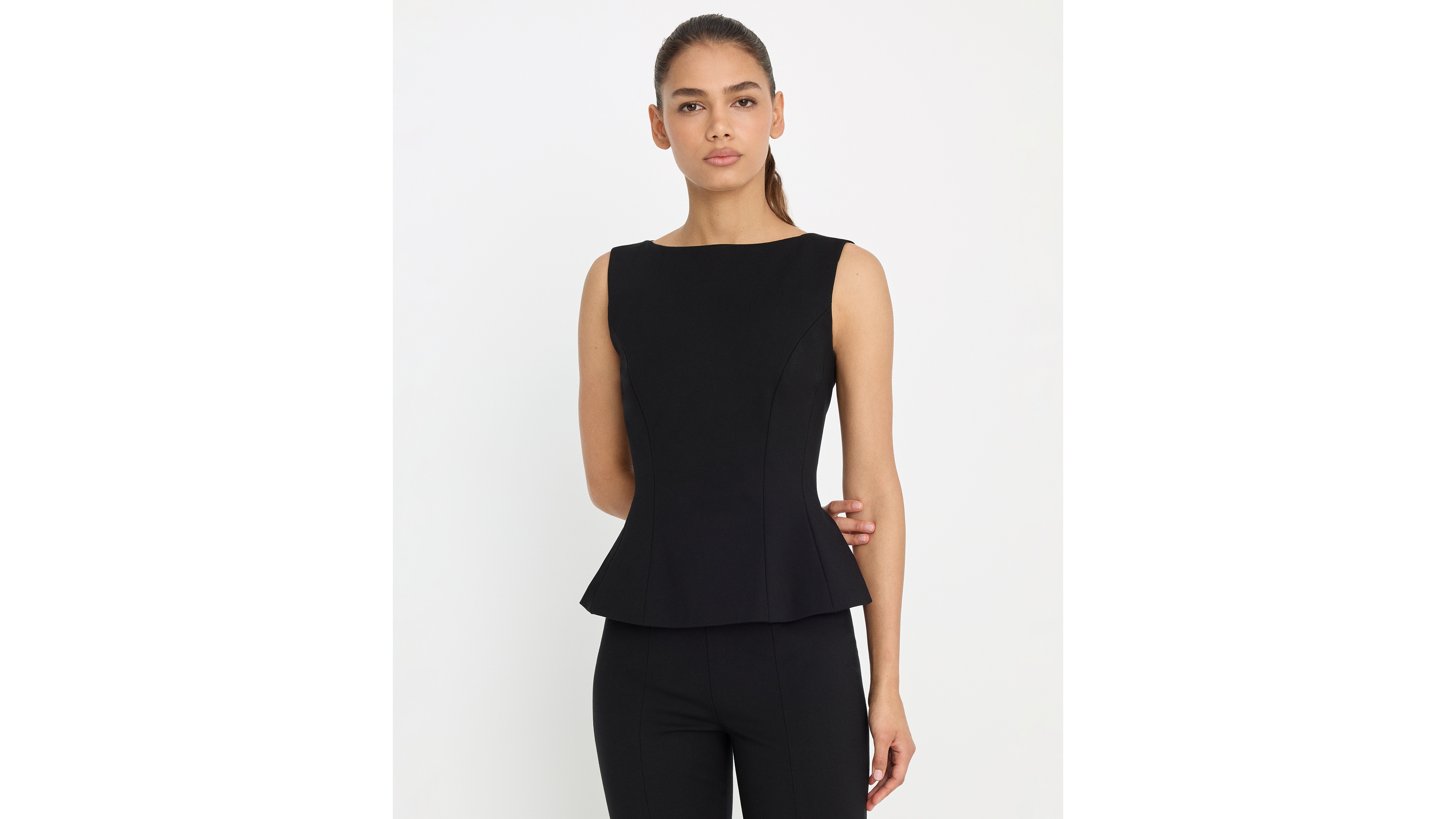 Good American Women's Soft Stretch Straight Neck Top