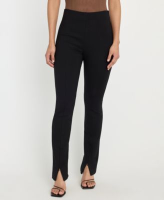 Women's Soft Stretch Slit Front Pants