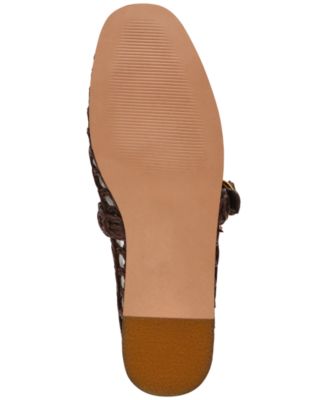 Women's Melody Raffia Mary-Jane Flats