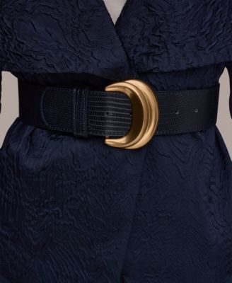 Women's Novelty Wide Lapel Belted Blazer