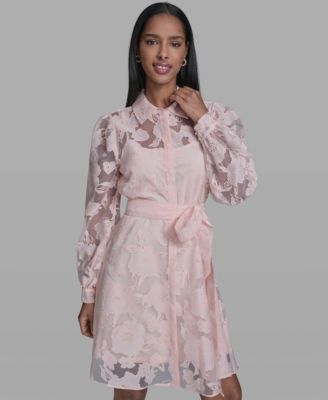 Women's Floral Collared Shirt Dress