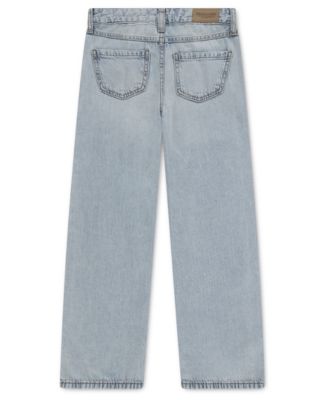 Girls' High-Rise Destroyed Lace Jeans