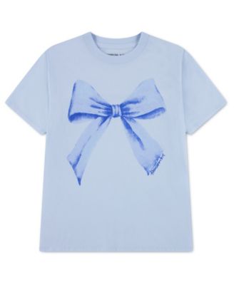 Girls' Bow Oversized Crewneck T-Shirt
