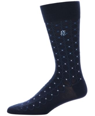 Men's Patterned Medallion Crew Socks