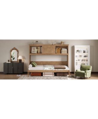 Murphy Bed with Charging Station and a Drawer