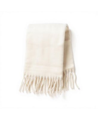 Women's Oversized Fringe Scarf - Ivory
