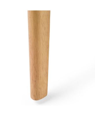 5-Piece Dining Table Set with Solid Wood Frame Table and 4 Upholstered Chairs