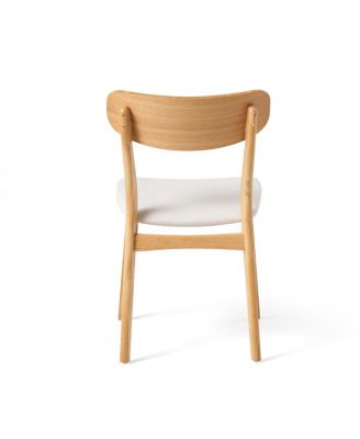 5-Piece Dining Table Set with Solid Wood Frame Table and 4 Upholstered Chairs