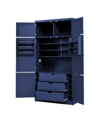 Freestanding Kitchen Pantry, Shaker Style Storage