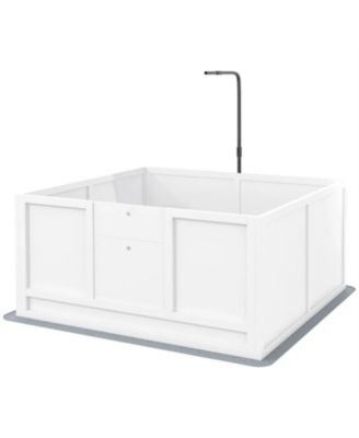 Spacious Whelping Box for Dogs in White