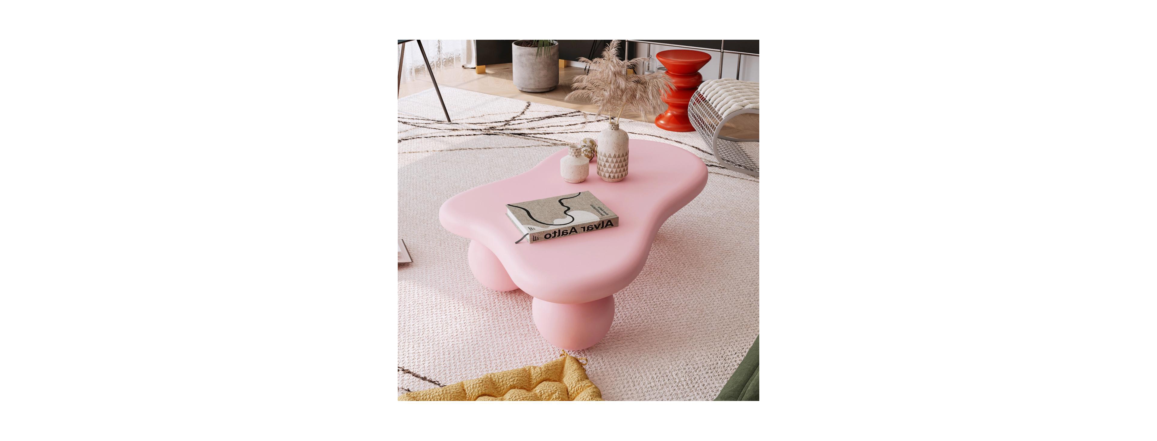 Streamdale Furniture 47" Cloud Shaped Coffee Table