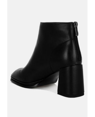 Womens Armada Genuine Leather Square Toe Boots