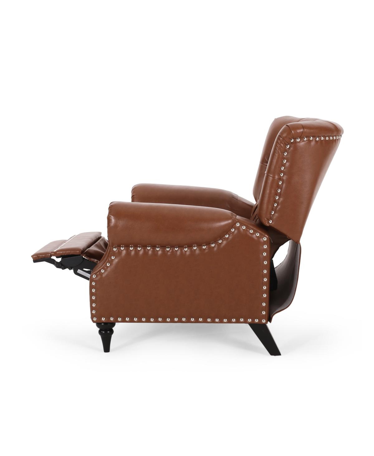 Streamdale Furniture Classic Style Light Brown Pu Push Back Chair