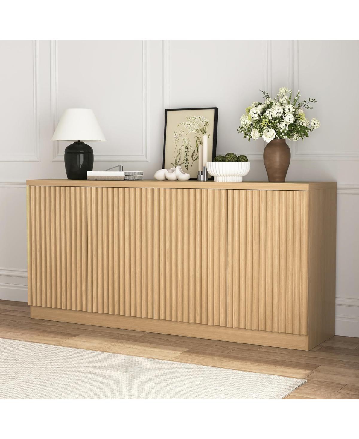 Streamdale Furniture Extra Large Storage Buffet Cabinet for Kitchen, Dining, or Living Room