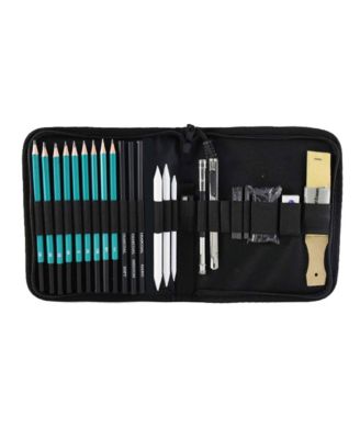 28PCS Sketching Pencils Set, Portable Zippered Travel Case, Pro Art Drawing Kit for Artists, Adults, Teens, Beginner and Kid