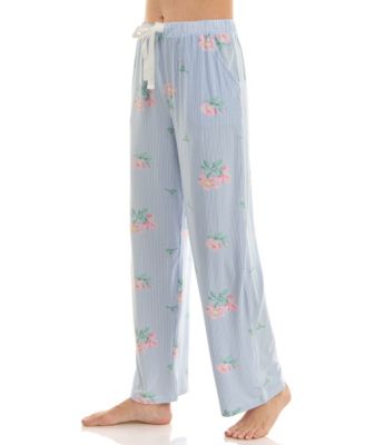 Women's Open Leg Mid-Rise Sleep Pants