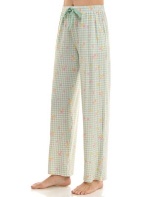 Women's Open Leg Mid-Rise Sleep Pants