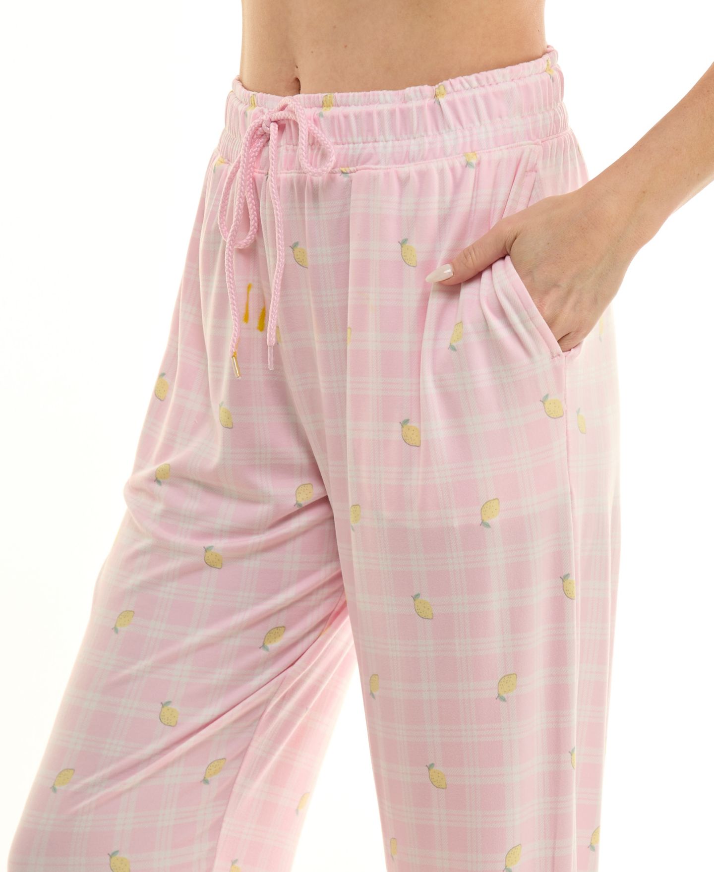 Женские брюки Roudelain Full-Length Pull-On Jogger, цвет: Лимонный клетчатый — фото 5