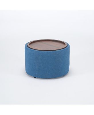 Ball & Cast Nesting Storage Ottomans (2), Linen Upholstered