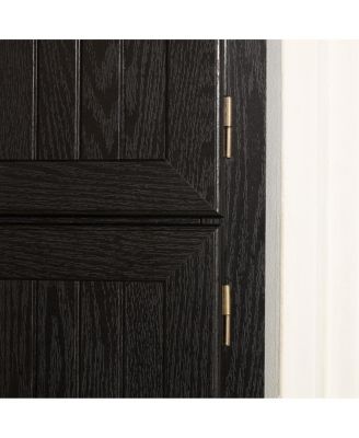 4-Tier 72" Corner Kitchen Pantry Storage Cabinet with 8 Doors BLK