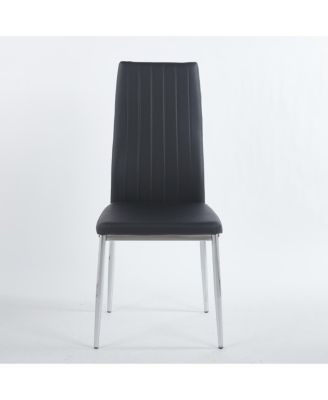 1+4,5pcs Dining Set, Metal Leg Table, Mid-century Glass Top Table