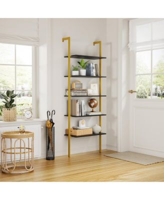 Industrial Lift Top Coffee Table with Hidden Storage, Black/Golden