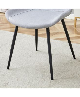 Set of 4 Comfortable Linen Chair