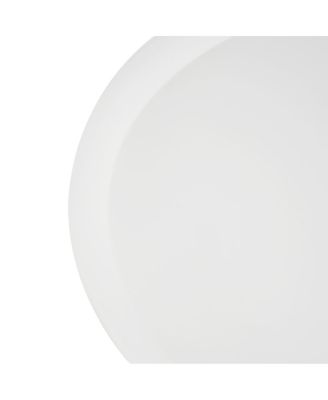 Streamdale Accent Metal Coffee Table, Pedestal, Hand-hammered, White+Black