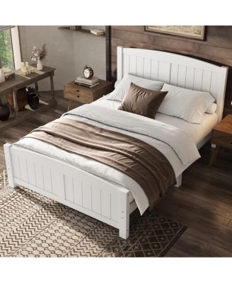 Platform Bed, Solid Wood, No Box Spring Needed