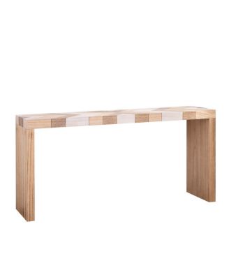 Streamdale Modern Console Table, 62" Entryway Sofa Table with Chevron Pattern