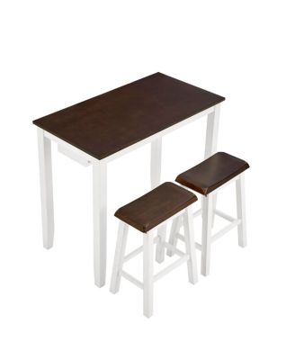 Streamdale Bar Table and Chairs Set, 4 Piece Dining Set, Industrial Breakfast Table Set