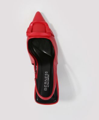 Cindy Slingback Pumps with Tonal Buckle Detail