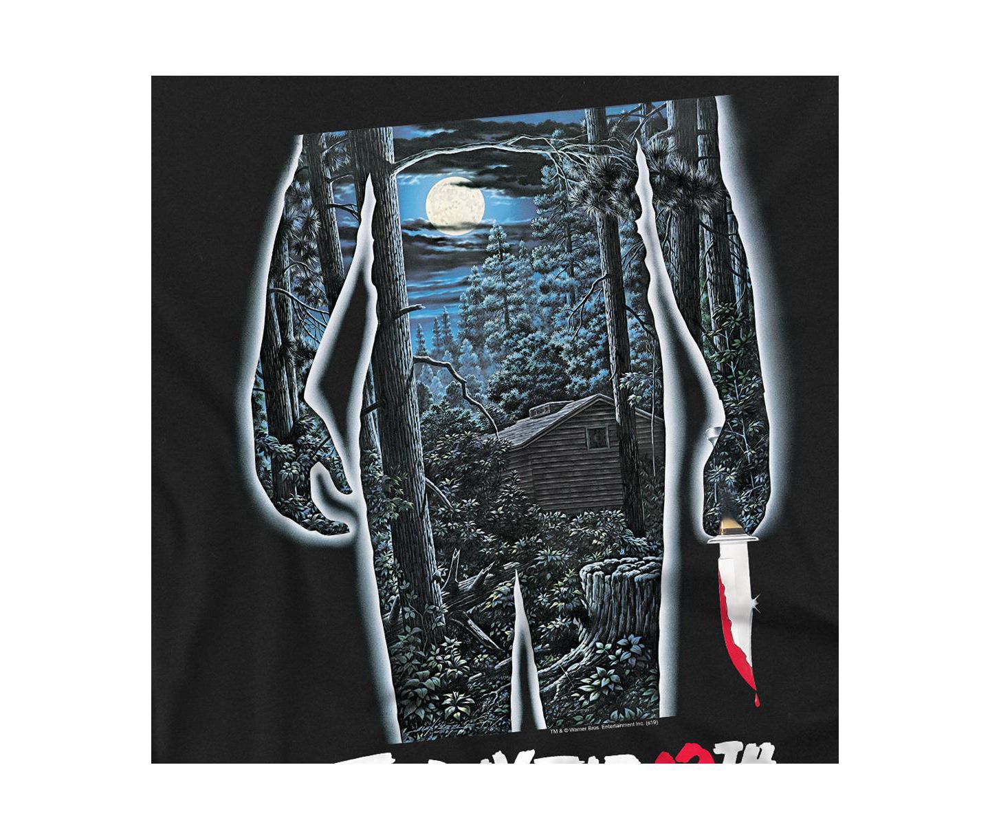 Мужская футболка Friday The 13th Original Poster, цвет: Чёрный — фото 3