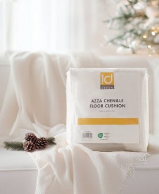 Azza Chenille Square Floor Pillow Cushion, 24" x 24"