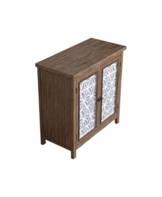 Rustic Brown Wood Storage Cabinet - 31.89" Wide
