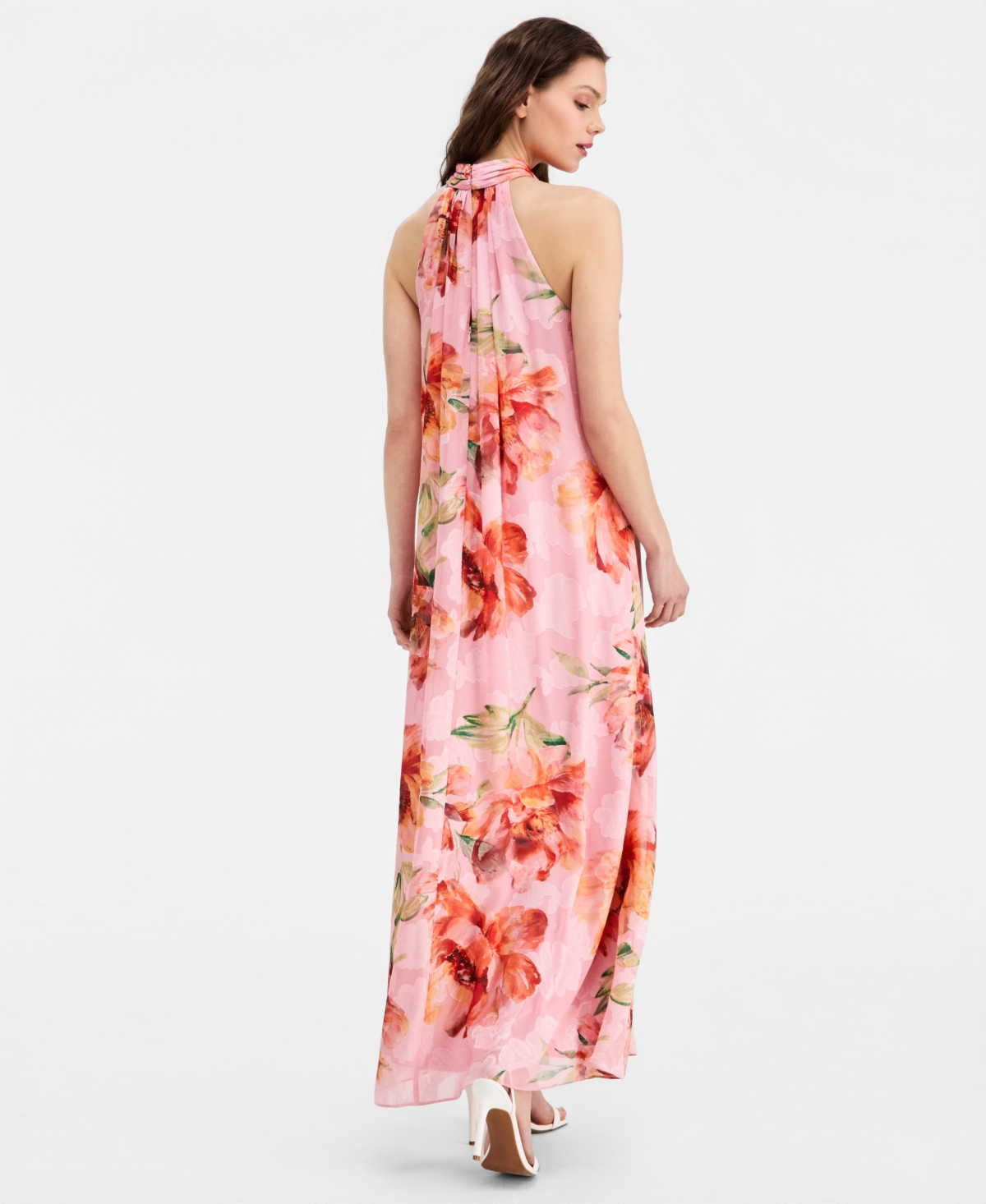 Adrianna Papell Women's Mock-Neck Maxi Dress