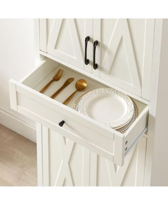 TV Cabinet Set: Multifunctional Wall Unit with 2 Sideboards