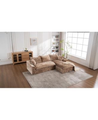 Cloud Sectional Couch with L-Shape Chaise, Modern Modular Sofa