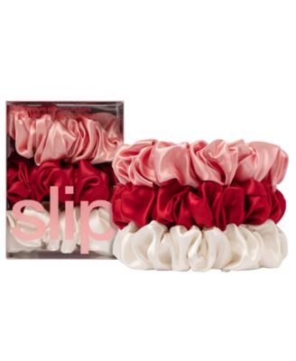 Slip 3-Pc Pure Silk Large Scrunchies Set - Rosy 49$