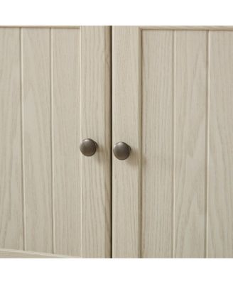 Streamdale  Furniture Storage Cabinet with 8 Doors and 4 Shelves, Freestanding Storage Cabinet, WHI