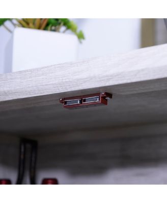 Streamdale 67.4"H 4-Door Mirrored Accent Storage Cabinet for Corner, Entryway, Living Room, Bedroom, Kitchen