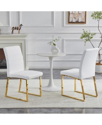 2-Pack Heavy-duty Chairs: 2.1" Cushion, Iron Frame, Home/Office, Great Value