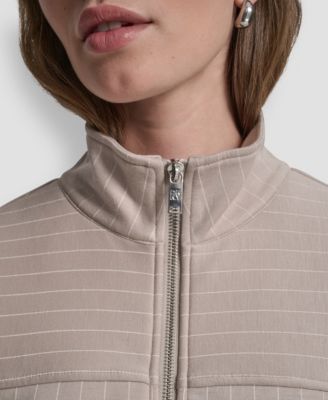 Women's Full-Zip Pinstripe Track Jacket