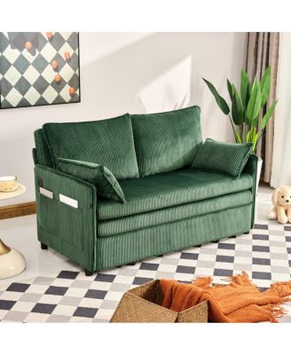 55" Convertible Sofa Bed with USB Ports